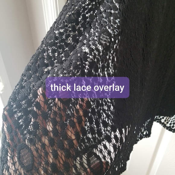 Xhilaration Black Lace overlay Dress Size XXL - Picture 5 of 5